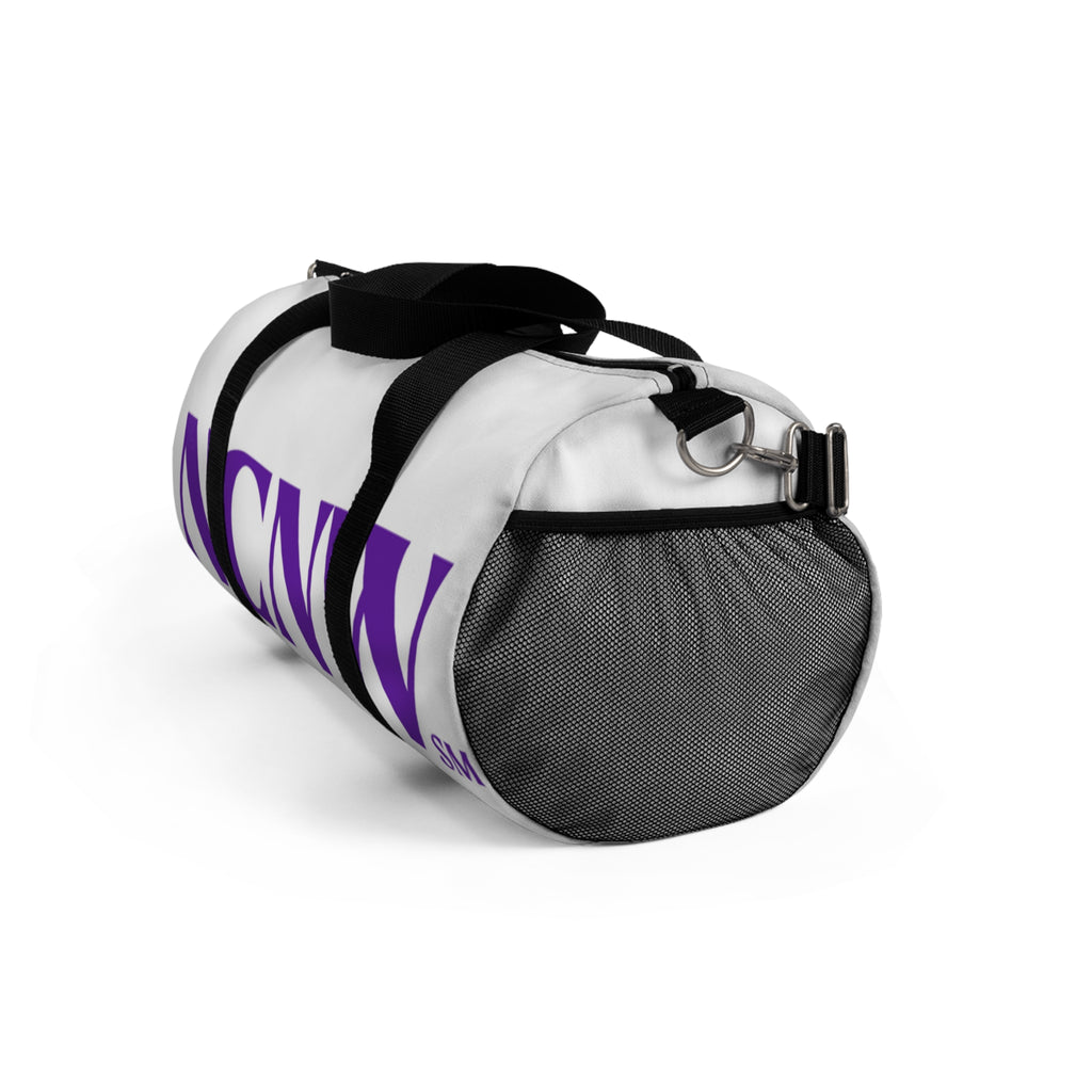 NCNW Logo Duffel Bag | Purple Block Lettering
