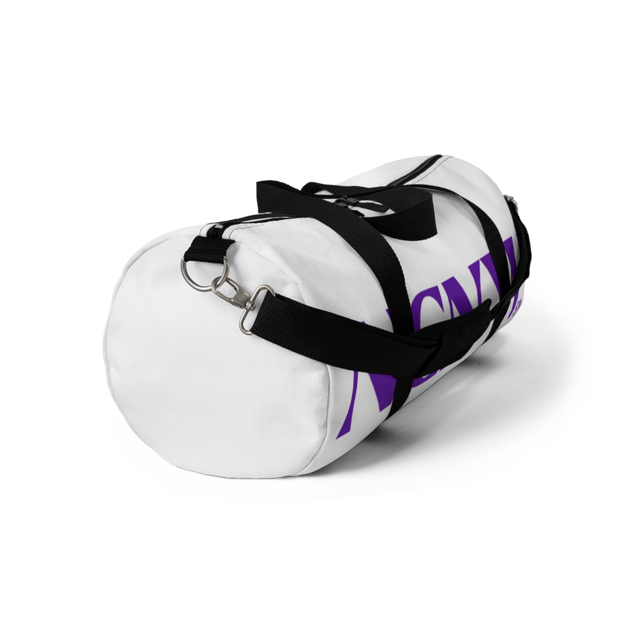 NCNW Logo Duffel Bag | Purple Block Lettering