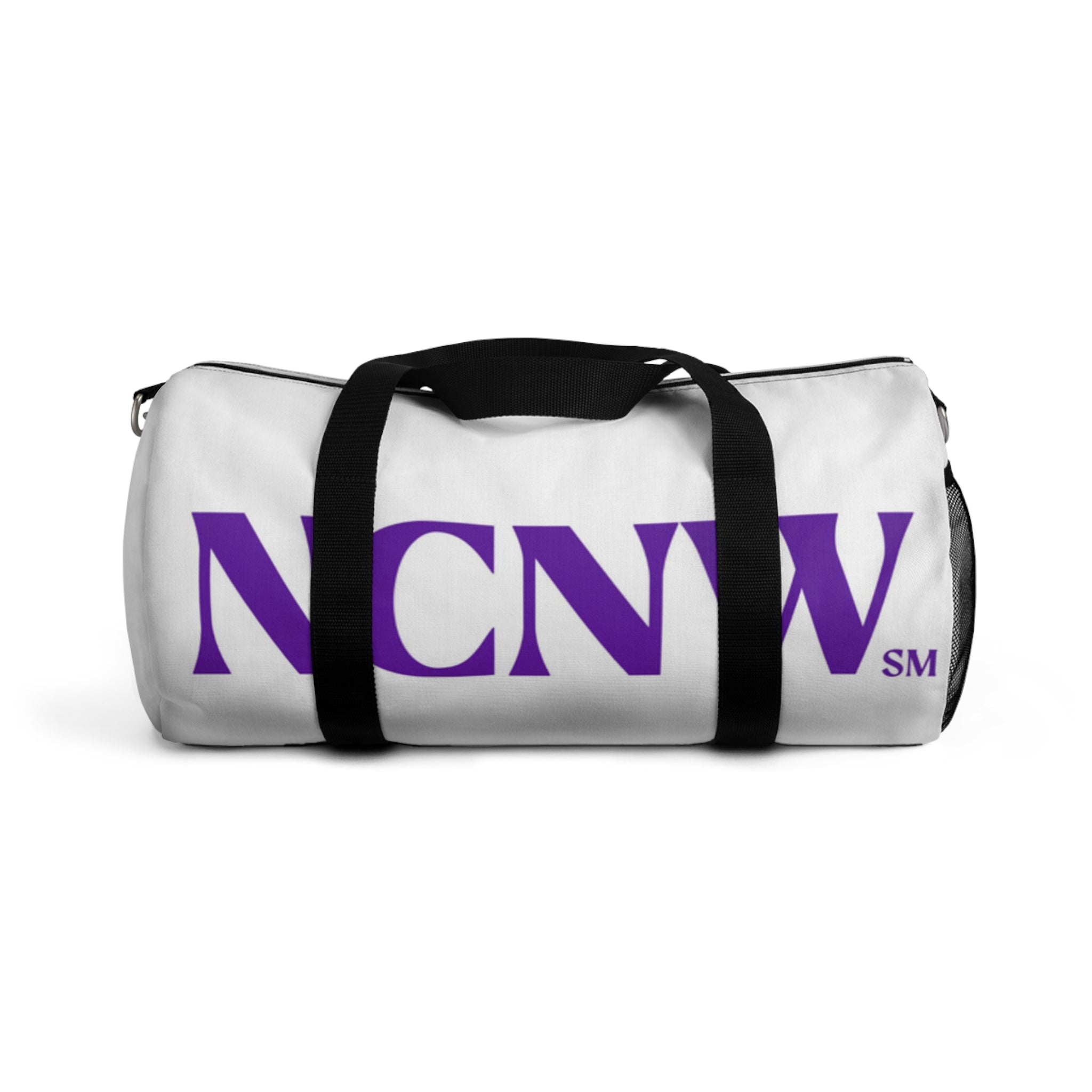 NCNW Logo Duffel Bag | Purple Block Lettering