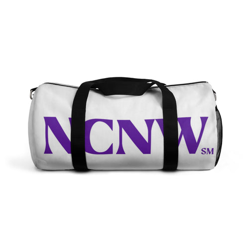 NCNW Logo Duffel Bag | Purple Block Lettering